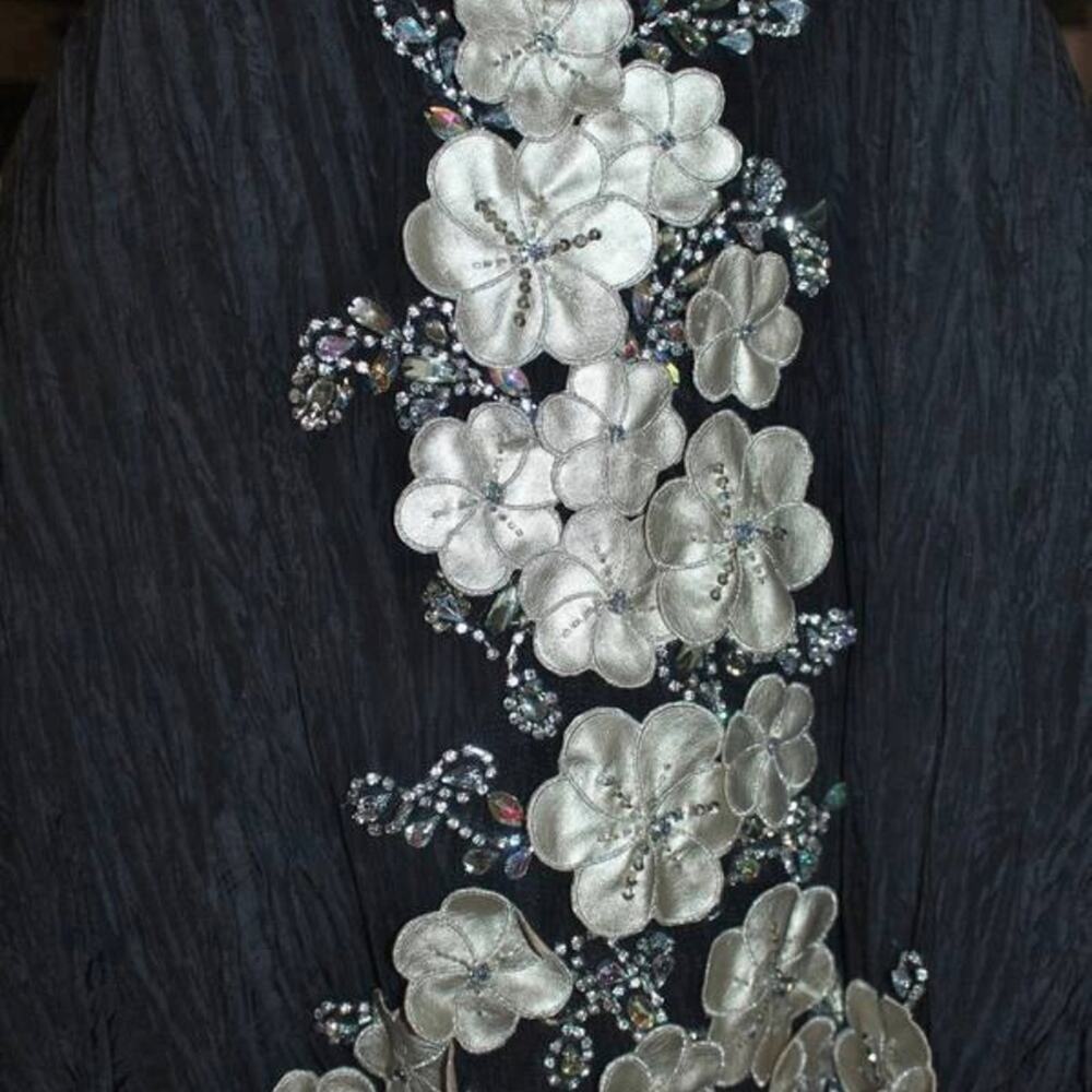 Terani Prom Textural Mini Ball Gown Size 0 - Picture 7 of 7